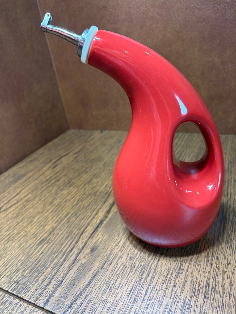Rachael Ray Cucina EVOO Bottle Stoneware Red 24oz